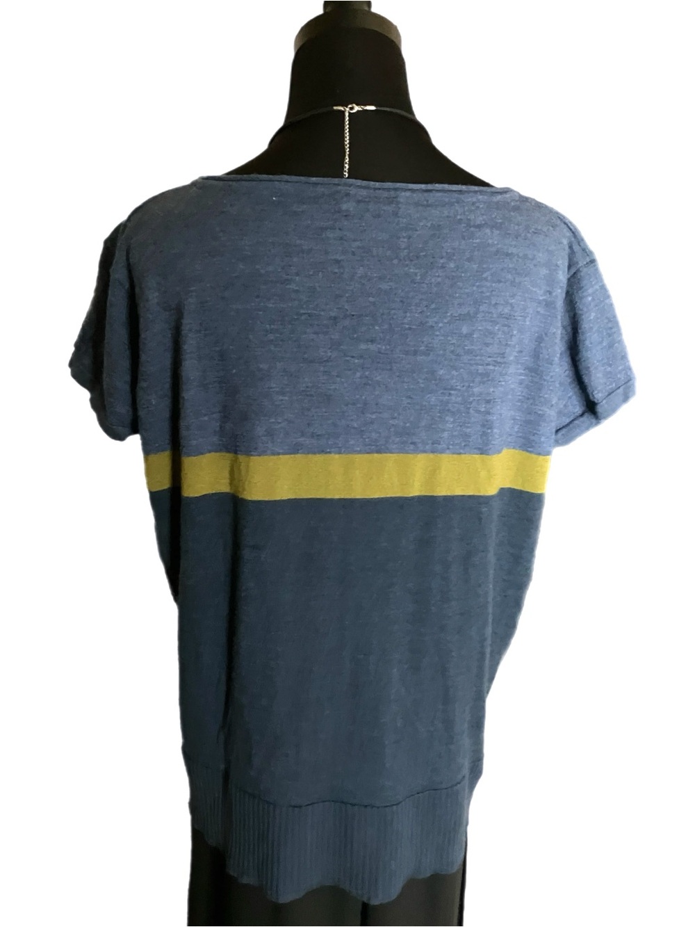 Pendleton Knit Top in Blue with Aztec Design Size Medium - Picture 4 of 5